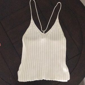 J. Crew white knit top